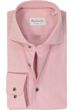 Michaelis Slim fit heren overhemd - popeline - - Strijkvriendelijk - Boordmaat: 41
