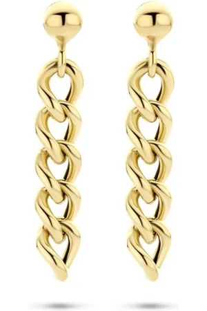 The Jewelry Collection Zilver Verguld Oorhangers schakel 1 micron 2101674