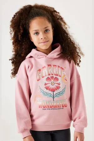 Garcia Meisjes Chest print Sweater Roze Long mouw
