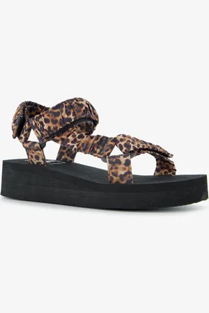 Scapino Dames sandalen met panterprint