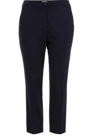 WE Fashion Dames slim fit pantalon met stretch