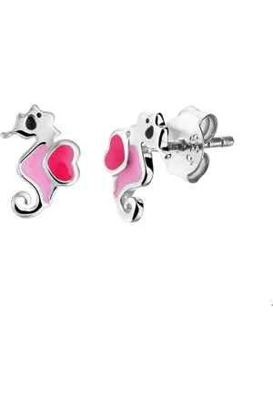 The Jewelry Collection TFT Oorknoppen Zeepaard Zilver Gerhodineerd Glanzend 9 mm x 6 mm