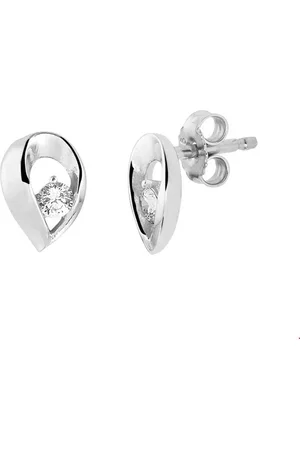The Jewelry Collection Zilver Gerhodineerde Oorknoppen zirkonia 1329873