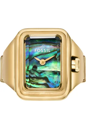 Fossil RAQUEL WATCH RING Dames Horloge 14 mm - Goudkleurig