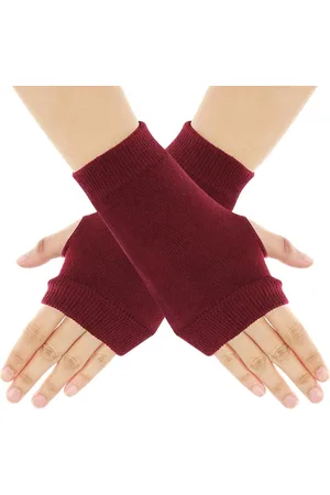 Merkloos Winter Dikke Korte Elastische Vingerloze Wanten met Duimgat - Geschikt voor Kantoor Typen, Telefoon en Artritis - Unisex Vrouwen Mannen