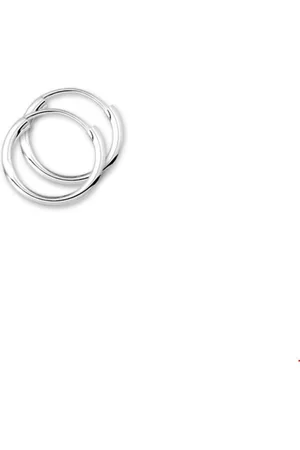 The Jewelry Collection Zilveren oorringen ronde buis 1001510