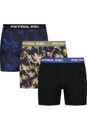 Petrol Industries Heren 3-pack Boxershorts Coralstoneview - Zwart