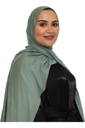 Merkloos Katoen Stretch Hoofddoek - Hijab - Sjaal - Turban - Dames Hoofddoek - Islamitisch Hoofddeksel - 60x170 cm - Kleur