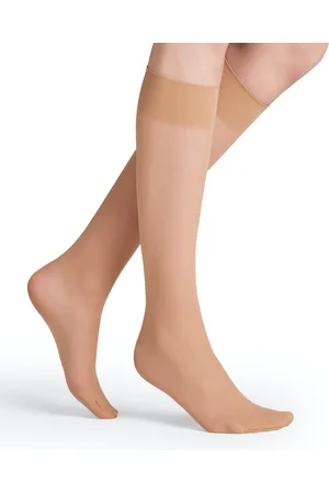 Falke Matt Deluxe 20 DEN dames kniekousen - (golden)