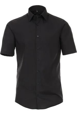 Venti Modern fit overhemd - korte mouw - - Strijkvrij - Boordmaat: 46