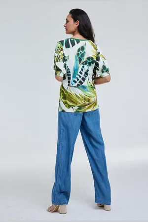 DIDI Dames T-shirt Auri Amazone print maat 40