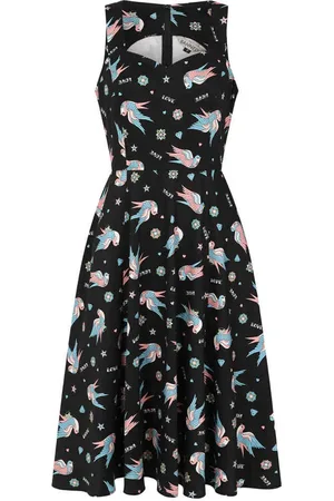 Banned Retro Marilou Swallows Flare jurk - L