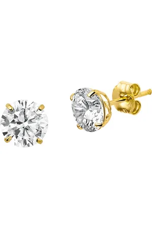 The Jewelry Collection Geelgouden Oorknoppen zirkonia 4017294