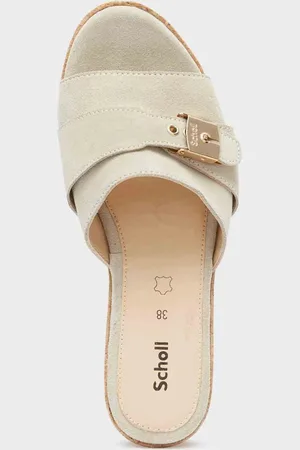 Scholl Sandalettes Women Janelle Suede Sand-Schoenmaat 40
