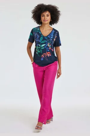 DIDI Dames T-shirt Botanic Spice panel maat 48