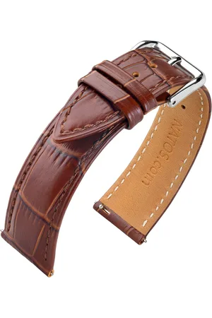 NATOS Kalfslederen Horlogebandje Alligator 16mm