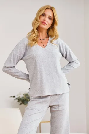 Doctor Nap Pyjama Dames Volwassenen Lange Mouw Lange Broek Grey PM.7164 36 / S