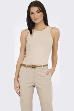 JDY SOFIA S/L WASHED TANK TOP JRS - Dames - Tops