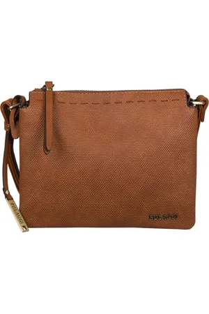 Bulaggi Crossbody tas Gerbera voor Dames / Crossbody - - vegan leather / Bruine handtas met verstelbare schouderriem