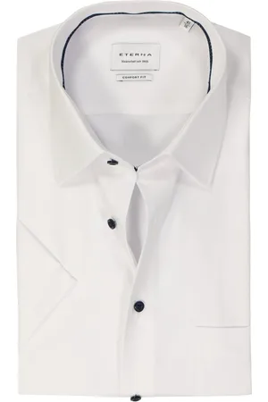 ETERNA Comfort fit overhemd korte mouw - twill - - Strijkvrij - Boordmaat: 44