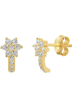 The Jewelry Collection Zilver Verguld Oorknoppen zirkonia 2101447