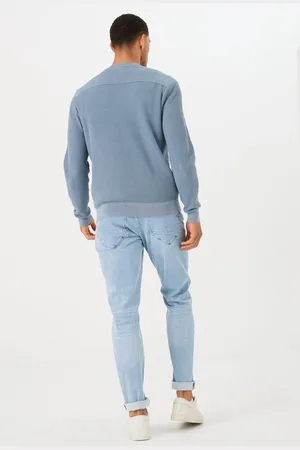 Garcia Heren Trui Blauw Long mouw