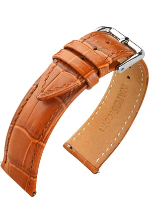 NATOS Kalfslederen Horlogebandje Alligator 20mm