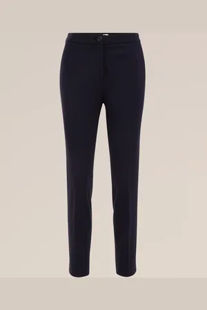 WE Fashion Dames slim fit pantalon met stretch