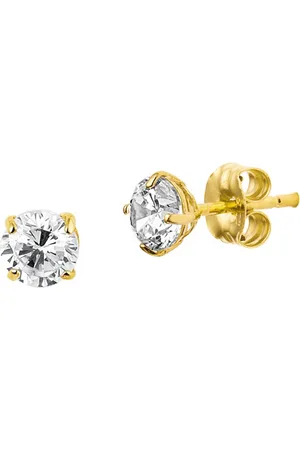 The Jewelry Collection Geelgouden Oorknoppen zirkonia 4017287