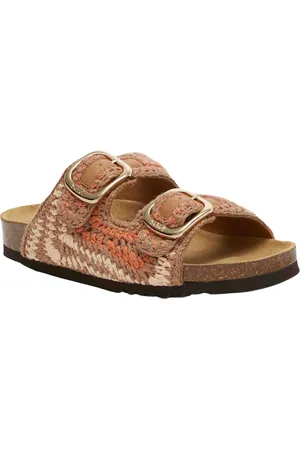 Scholl Slipper Women Noelle Crochet Nude Lt Brown Cognac-Schoenmaat 40