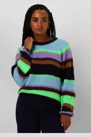 POM Amsterdam Pullover - Brushed Stripes Truien & vesten Dames - Sweater - Hoodie - Vest- Multi