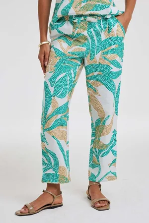 DIDI Dames Pants Sol Offwhite Bahia print maat 46