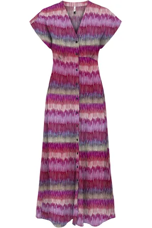 ONLY ONLNOVA LIFE VIS MOLLIE LONG DRESS WVN - Dames - Maxi jurken