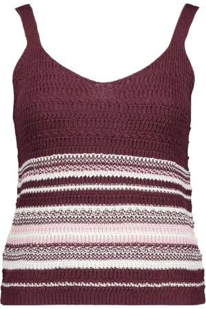 JDY Jacqueline de Yong Top tropica S/l V-neck Top Knt 15320721 Figi/cd Chalk Dames