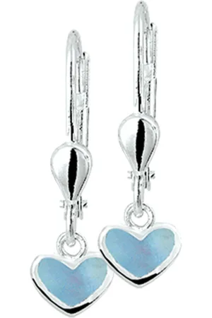 The Jewelry Collection Zilveren Oorhangers hart brisur haak 1014266