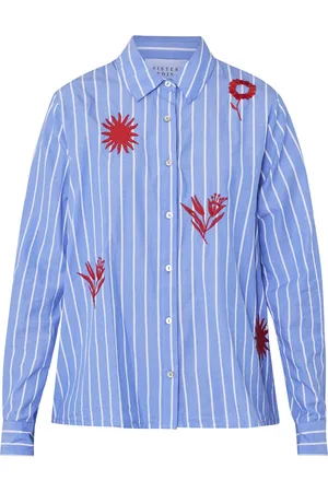 SisterS point Ibisa-sh - Dames Blouse - Stripe/red
