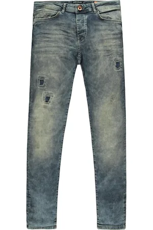 Cars Heren Jeans - Super Skinny - Damaged Look - Stretch - Lengte 34 - Aron - Denim