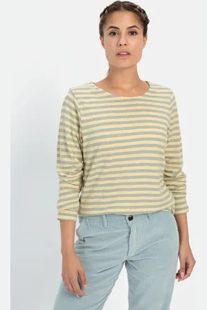 Camel Active Gestreept shirt van biologische katoen