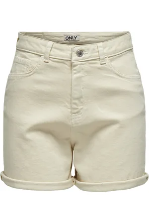 ONLY Broek Onljosephine Stretch Shorts Dnm Azg 15321381 Ecru Dames