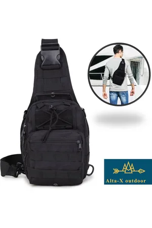 Merkloos Alta-X - Tactical schoudertas Hoge kwaliteit - Tactical Crossbody tas - Sling Bag - Crossbody bag - Kleur Zwart