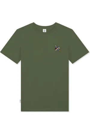 A-dam Adam Bird - T-shirt - Katoen - Korte Mouw - Heren - Groen - S
