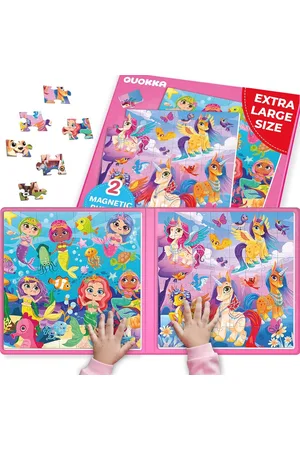 Merkloos Educatieve Magneetpuzzel voor Kinderen - Kleurrijke 48-delige Puzzelactiviteit voor Peuters en Kleuters