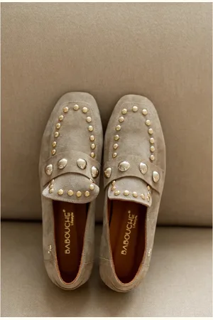 Babouche Kick suède loafers kum