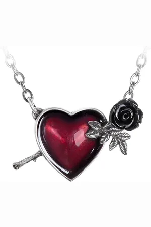 Alchemy Wounded by Love Ketting - Zilverkleurig/Rood