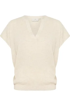 Kaffe T-shirt Kagitte Blouse 10509973 1513051 Feather Gray Melange Dames