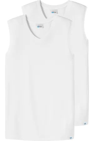 Schiesser Heren tanktop 2 pack Long Life Cotton