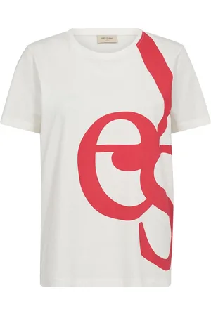 Freequent T-shirt Fqfenjal Tee 205616 Star Off White W. Bittersweet Dames