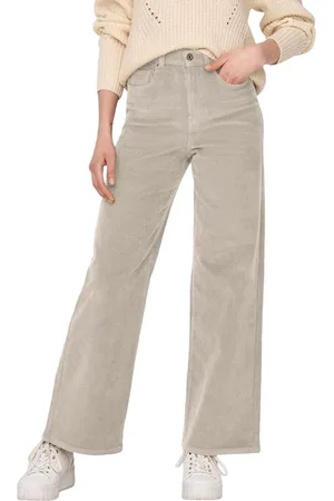 ONLY Dames Cord ONLHOPE GLOBAL EX comfort/relaxed Beige 40W / 32L Volwassenen