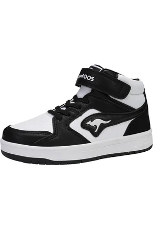 KangaROOS K-CP Hogan EV hoge unisex kindersneaker 10126 wit/zwart