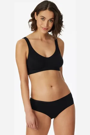 Schiesser 95/5 bralette (2-pack) - dames bustier met cups biologisch katoen